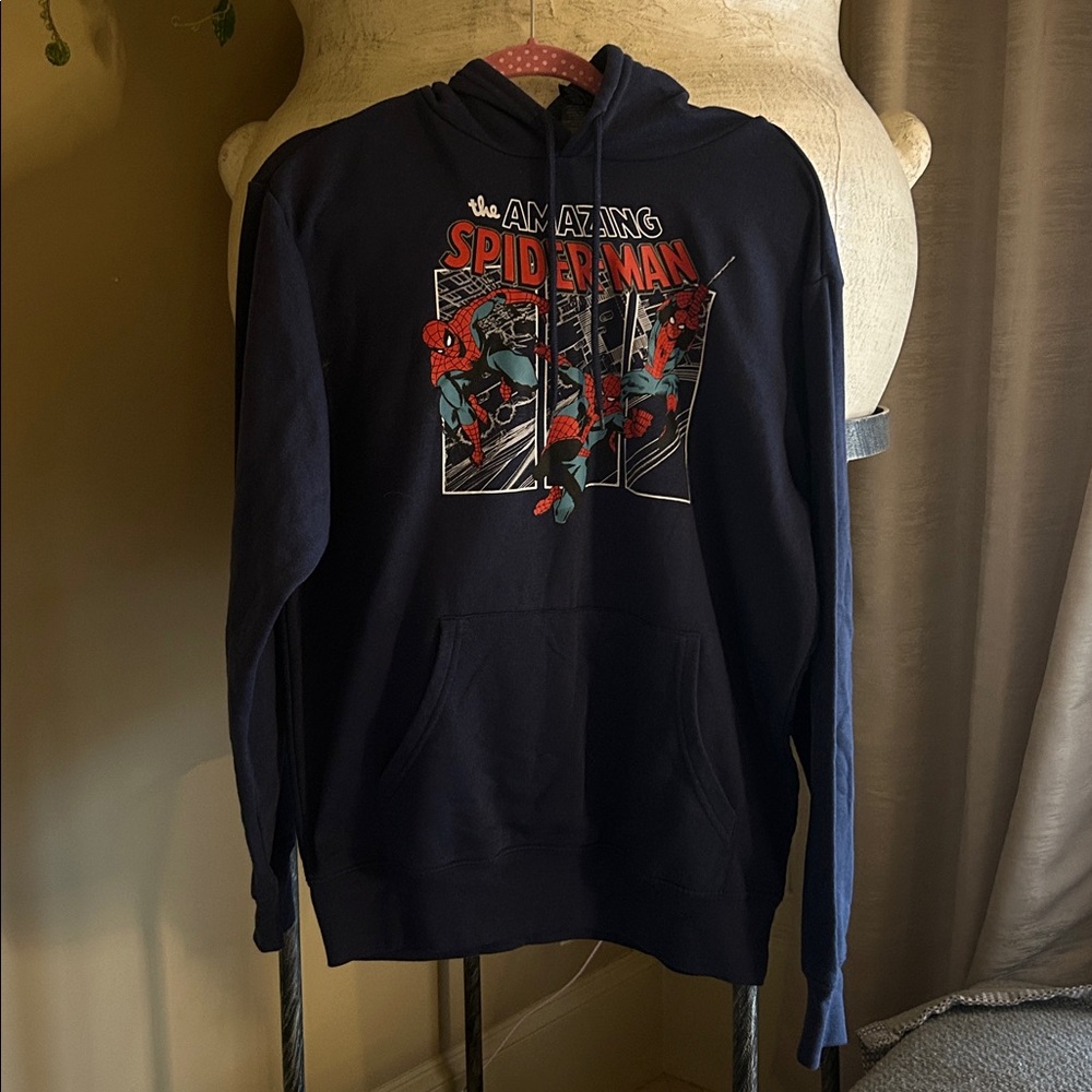 Marvel Dark Blue Amazing Spider-Man Hoodie